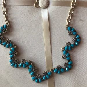 Gold and turquoise necklace
